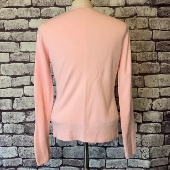 Croft & Barrow Pink V-Neck Sweater Size M - Picture 7 of 9